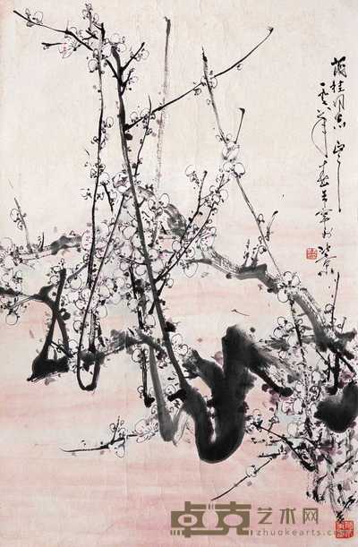 于希宁 1978年作 梅花 镜心 69.5×45.5cm